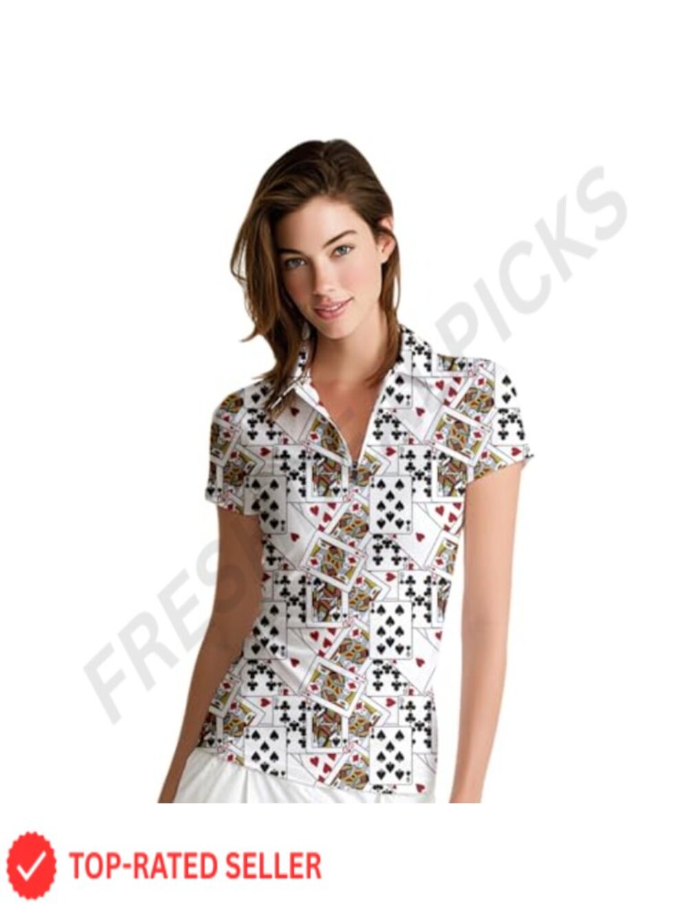 Women's Short Sleeve Golf Polo Shirt 1/4 Zip V-Neck Lightweight Stretch